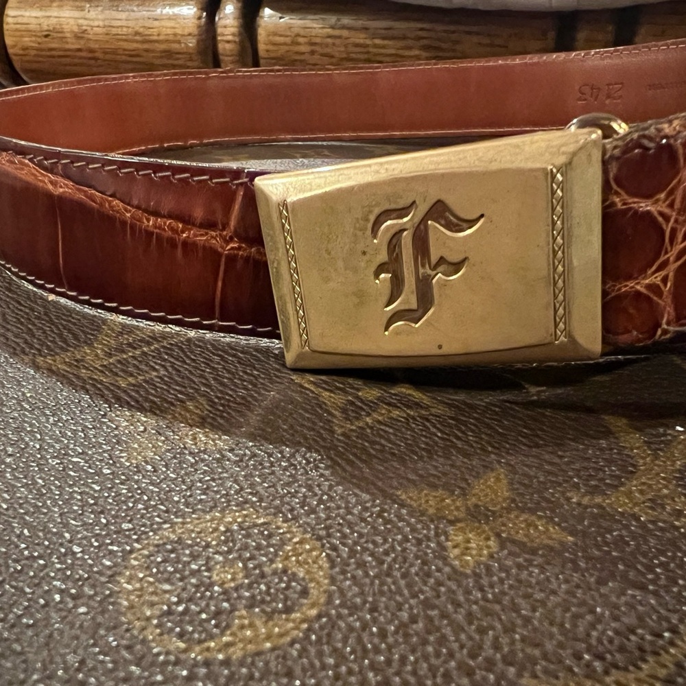 Ralph Lauren crocodile belt